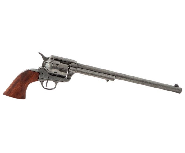 縮圖：Denix 1873 Colt Buntline Special Non Firing Revolver in Antique Grey Finish