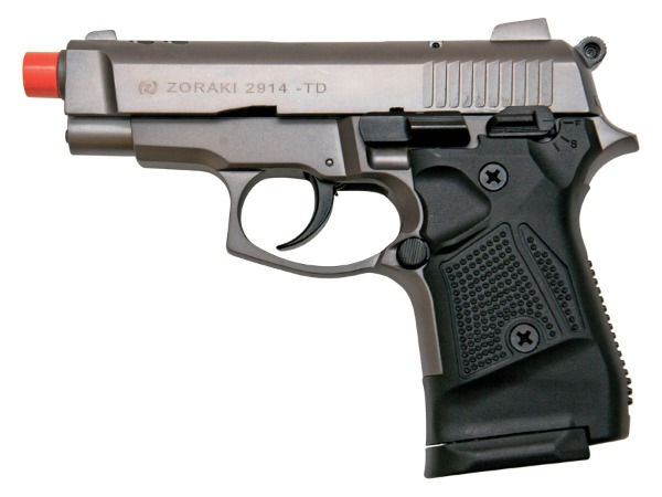 ZORAKI 2914 9mm Semi Automatic Front Firing Blank Gun, Fume