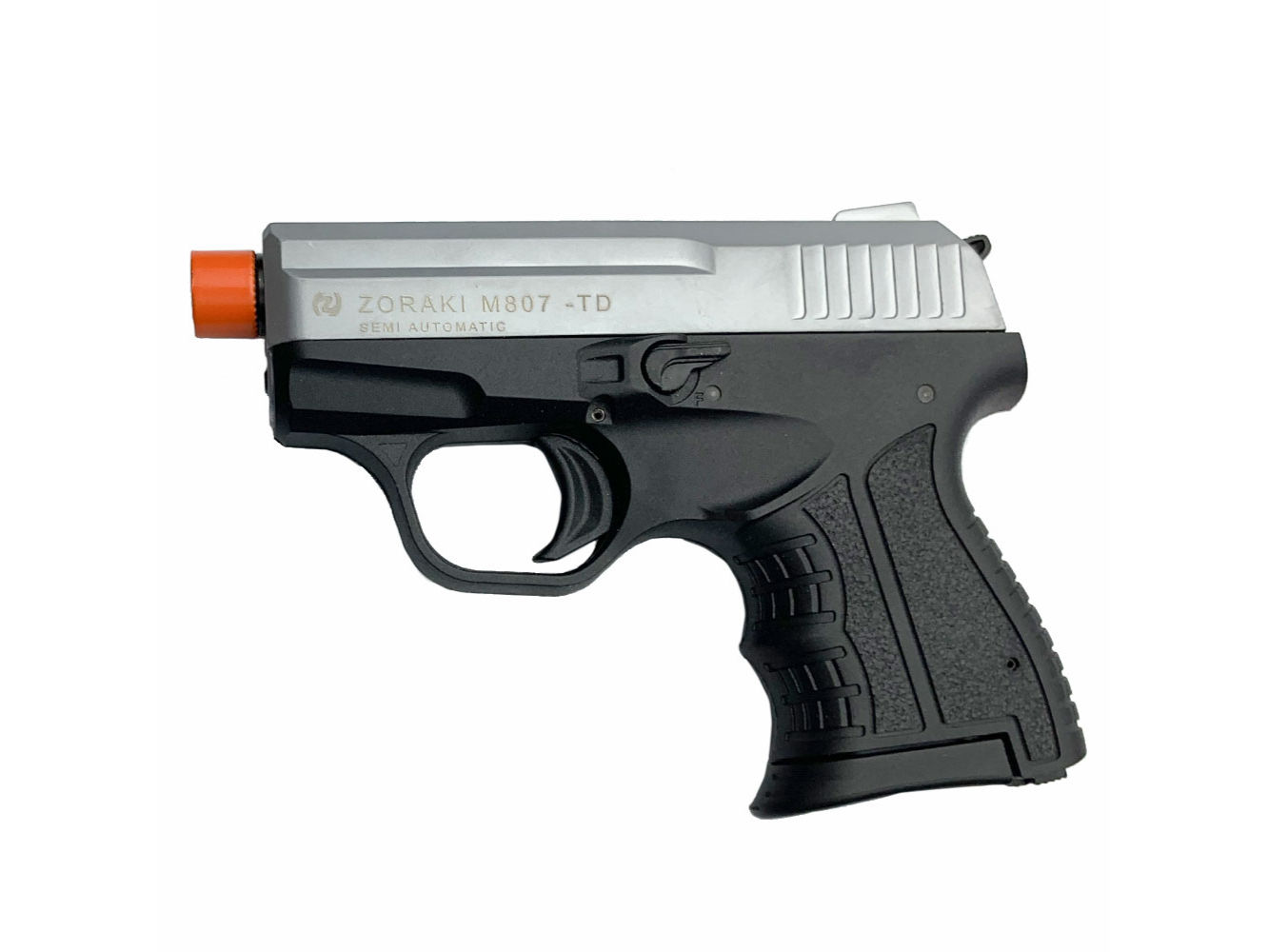 Zoraki M807 8mm Front Firing Blank Gun, Silver