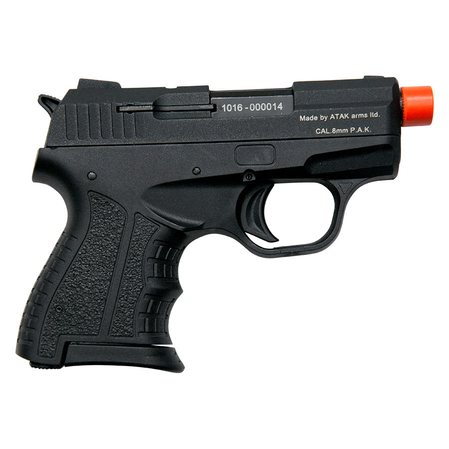 Zoraki M807 8mm Semi Automatic Front Firing Blank Gun, Black