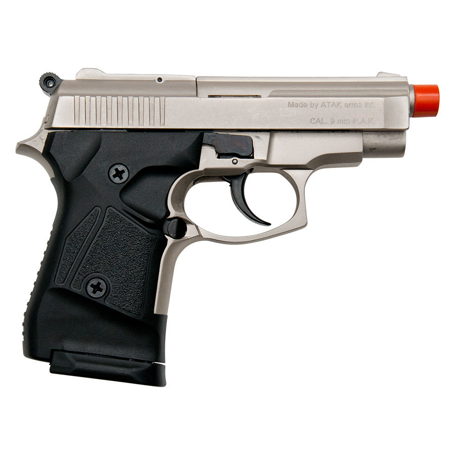 Zoraki M914 Semi Auto 9mm Front Firing Blank Gun, Satin