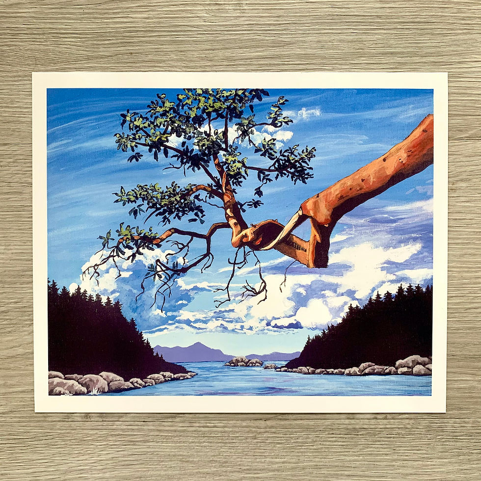 Thumbnail: "Smuggler's Arbutus" Westcoast ART PRINT