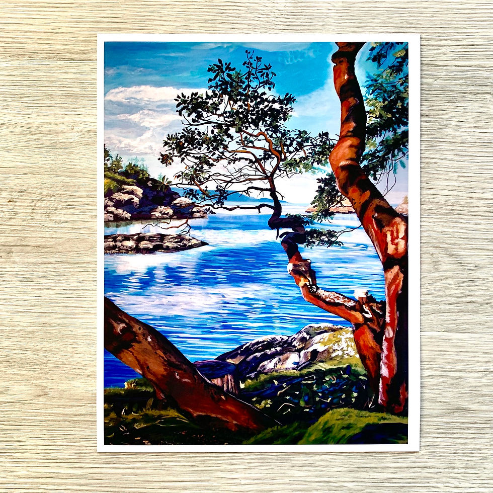 Thumbnail: 8 x 10 "Arbutus Focus" Westcoast ART PRINT