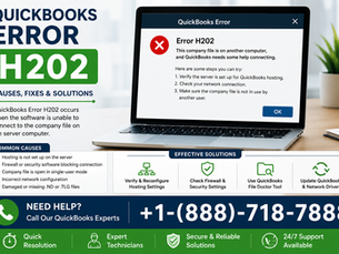 QuickBooks Error H202: Causes, Fixes, and Complete Troubleshooting Guide