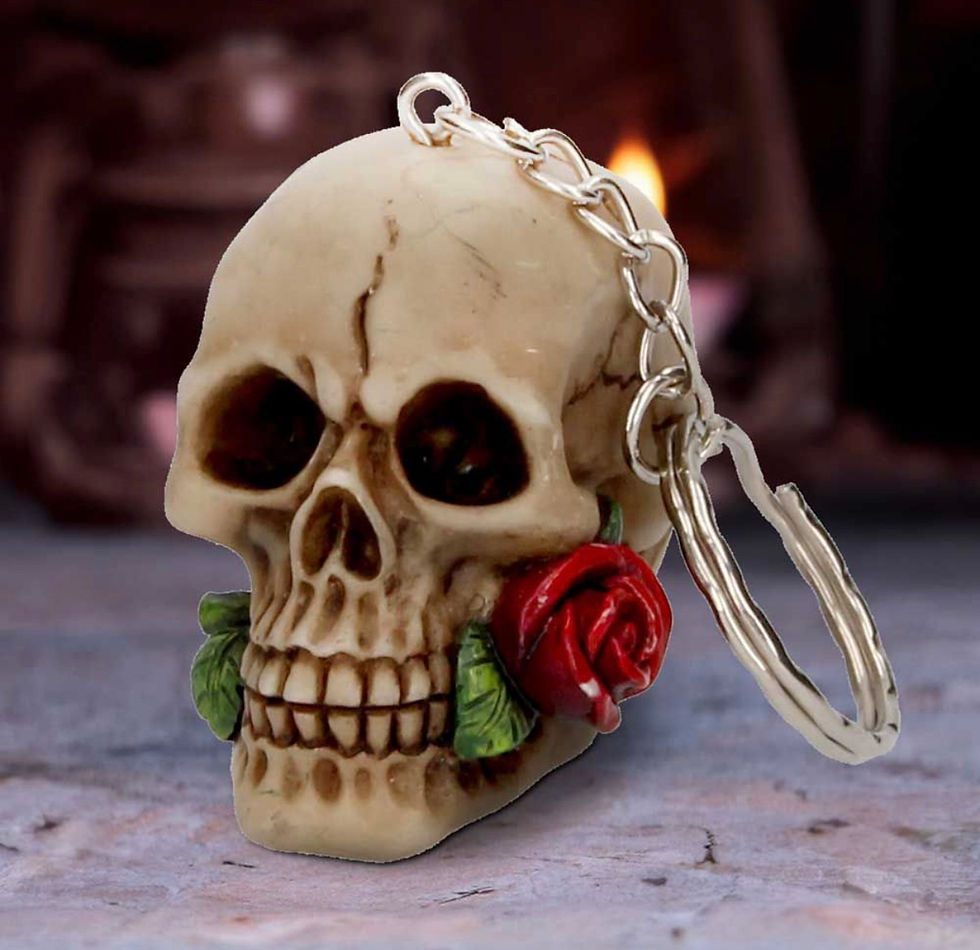 Thumbnail: Rose From The Dead Keyring 4.6cm 
