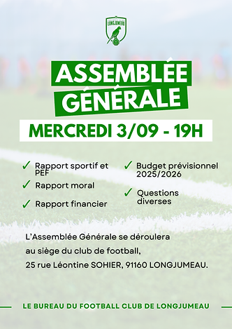 Affiche Annonce événement Entreprise Assemblée Générale Illustration photos Formes Moderne