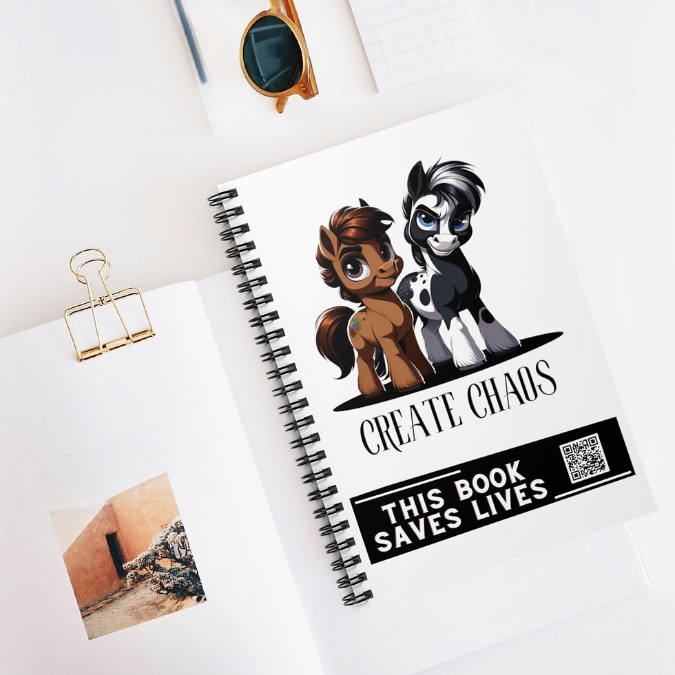 Thumbnail: Create Chaos Spiral Notebook - Ruled Line
