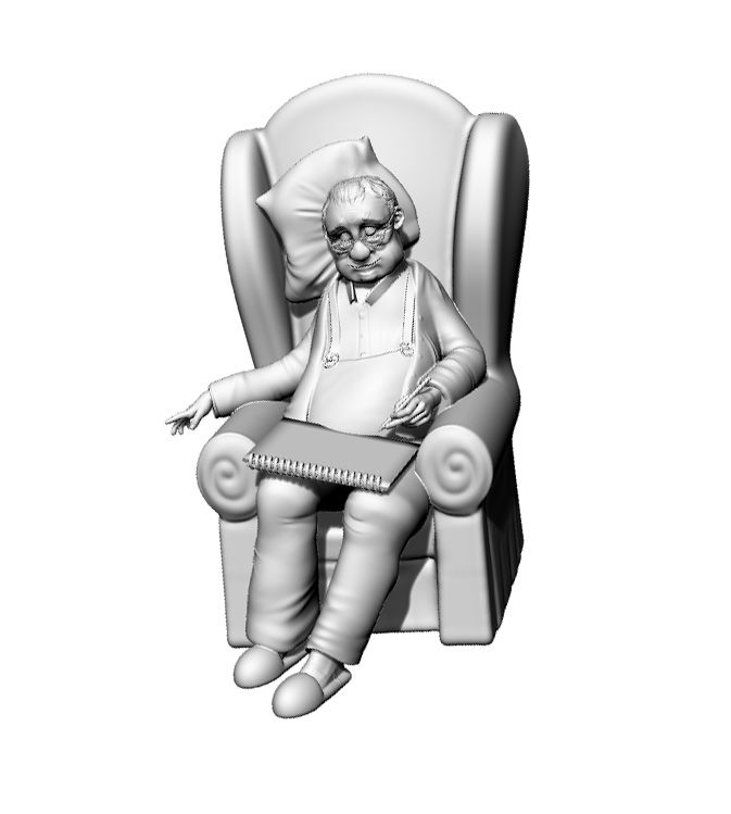 Miniatura: Ref. 261 Abuelo sofá piernas