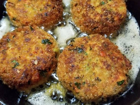 Tasty Delite Cornmeal Flaky Delicious Salmon Croquettes