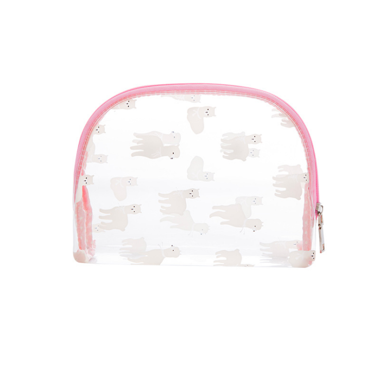 Thumbnail: Cosmetic Pouch - Flamingo/Alpaca Design
