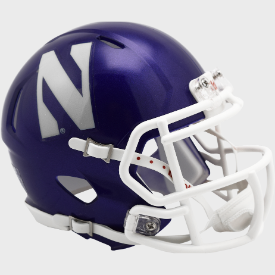 Northwestern Wildcats 2020- Current Riddell Speed Mini Football Helmet