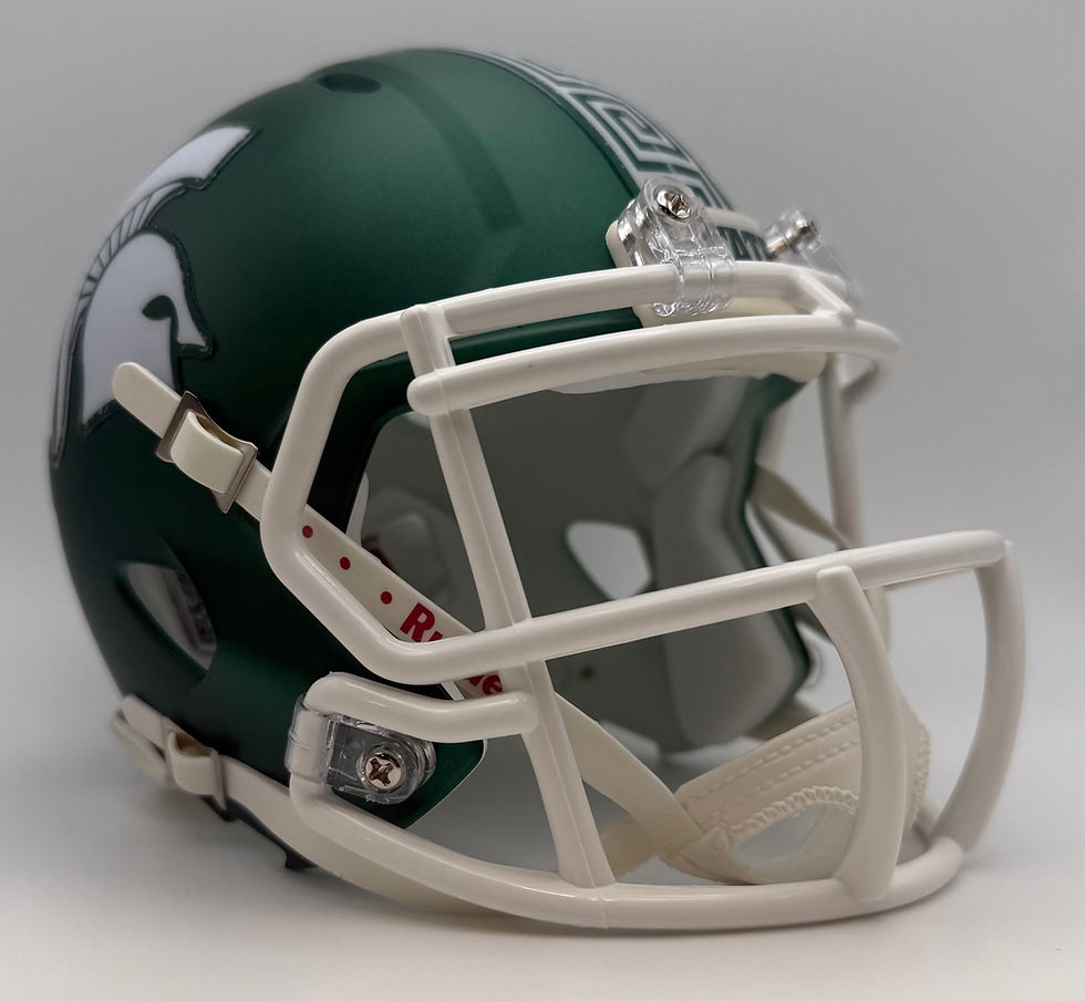 Thumbnail: Michigan State Spartans vs Iowa Hawkeyes 11-23-2025 Riddell Speed Mini Helmet
