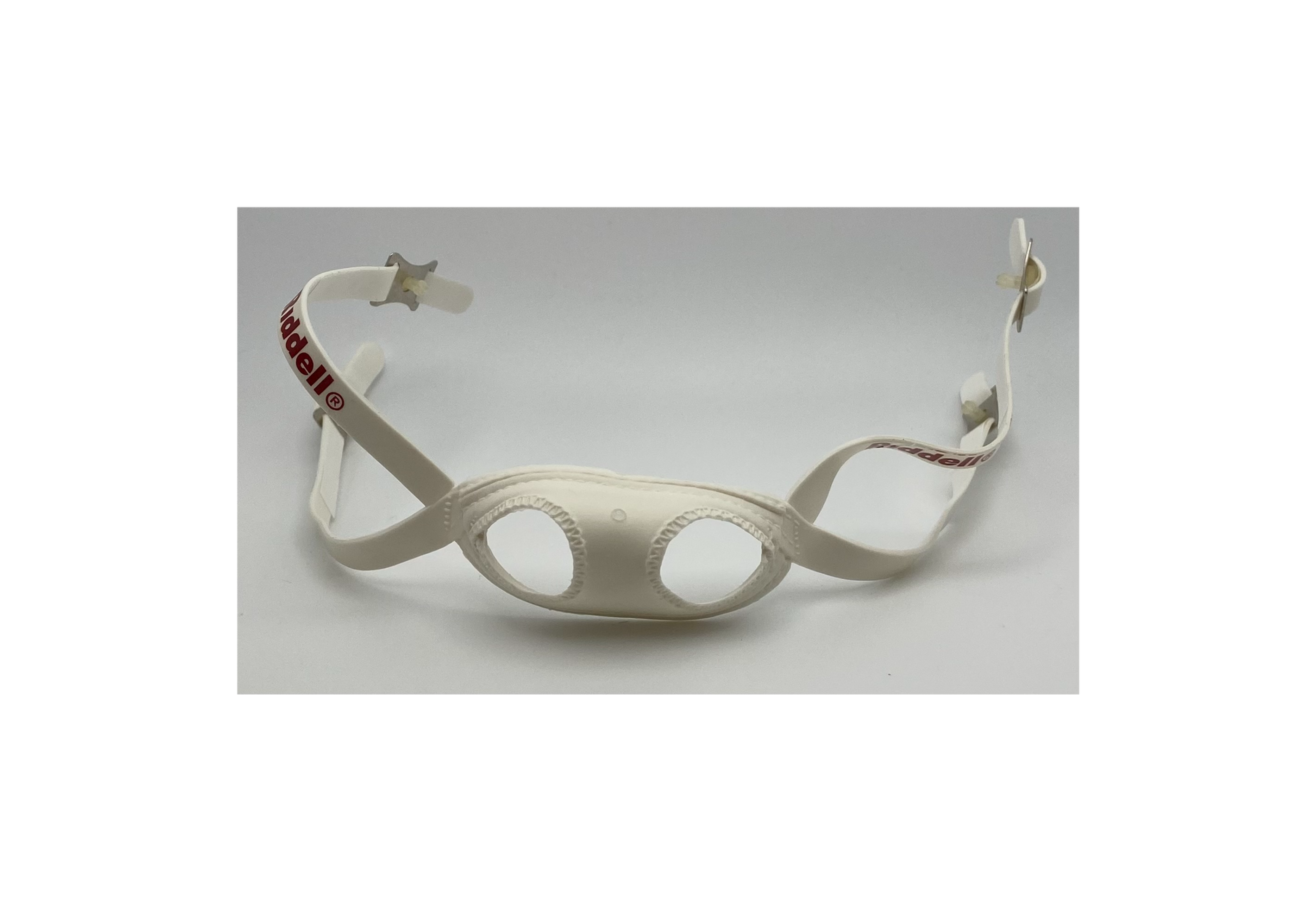 White Riddell Mini Football Helmet Chin Strap