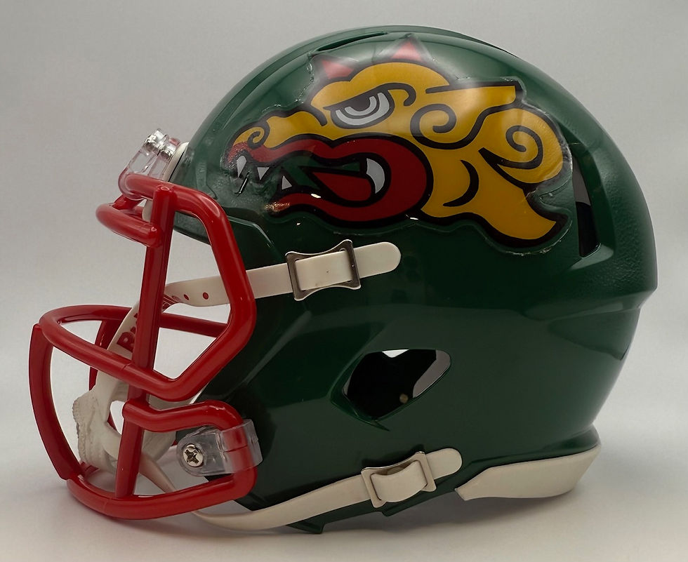 Thumbnail: BARCELONA DRAGONS 1995-2002 Riddell Speed Mini Helmet