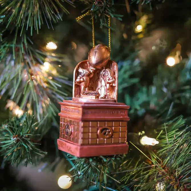 CY-HAWK TROPHY Ornament - IOWA 3" Tall