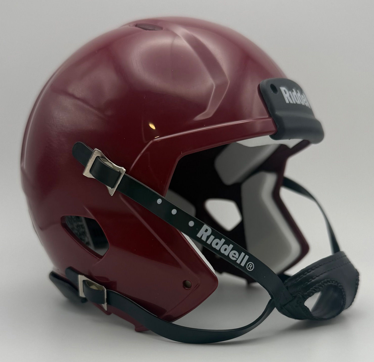 Riddell Speed Cardinal Blank Mini Football Helmet Shells With Black Parts