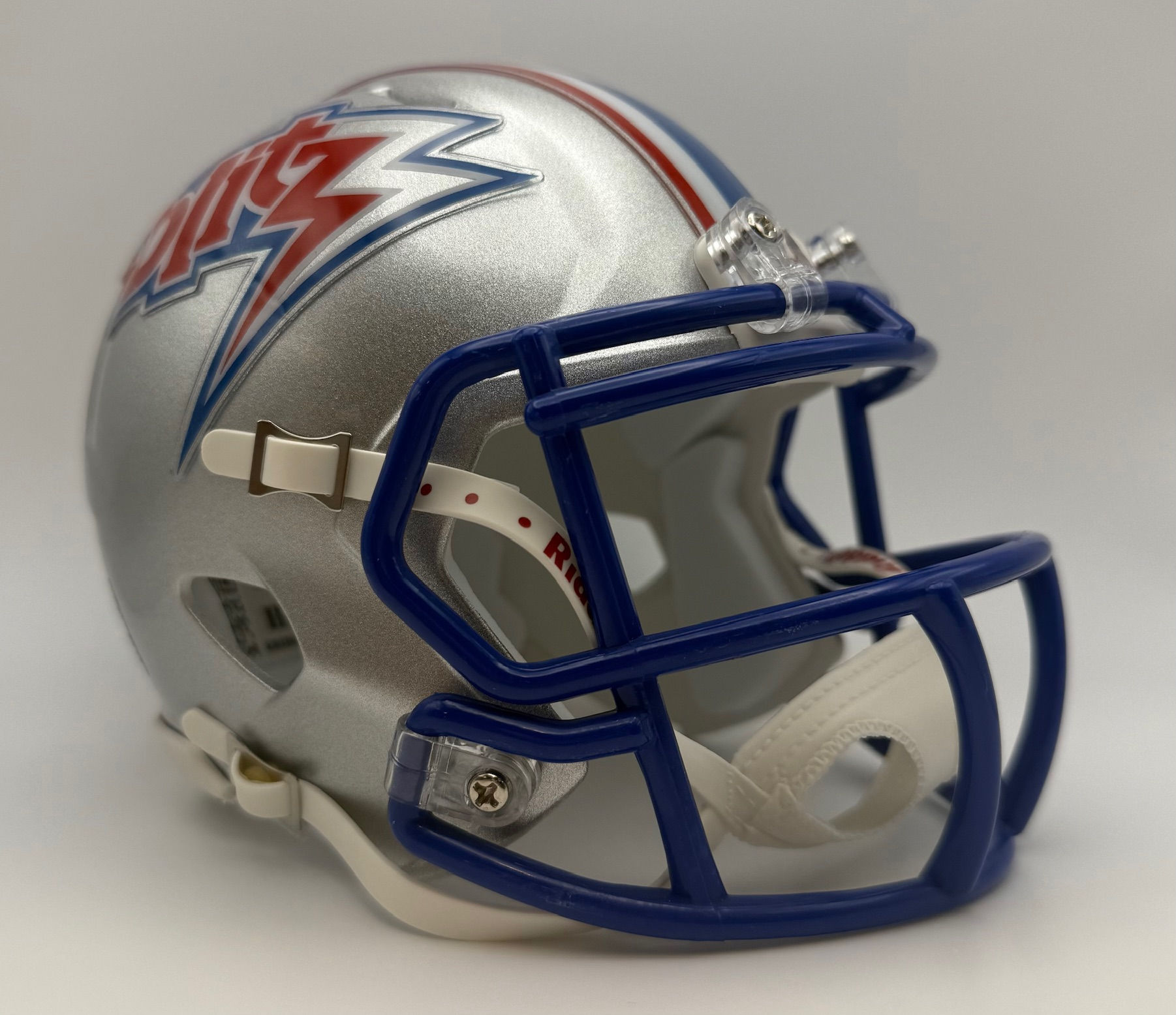 Chicago Blitz 1983 The Blitz logo Riddell Speed Mini Helmet