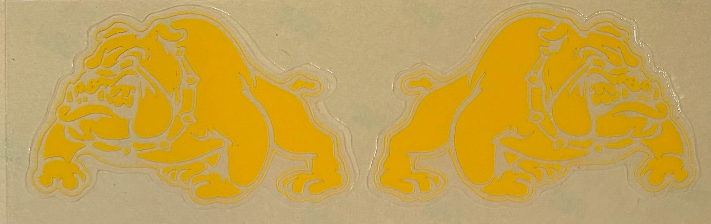 McAllen Bulldogs HS 2013-2015 (TX) Mini Helmet Decals