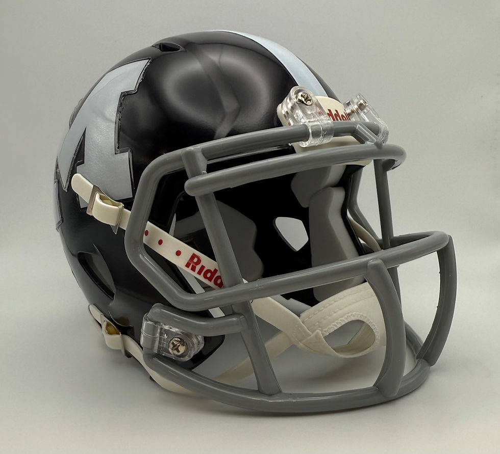 Thumbnail: Mayfair Monsoons HS 2024 (CA) Navy Riddell Speed Mini Helmet