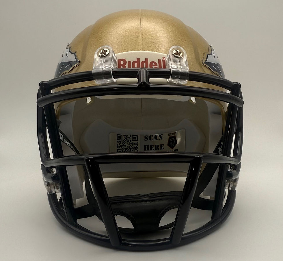 Thumbnail: Navy & White FSU Style Spears Decals used by St. John Bosco Braves HS (CA)