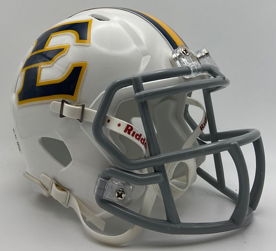 East Tennessee State Buccaneers 2023 White Riddell Speed Mini Helmet | Gridiron Man Cave East Tennessee State Buccaneers 2023 White Riddell Speed Mini Helmet | Gridiron Man Cave