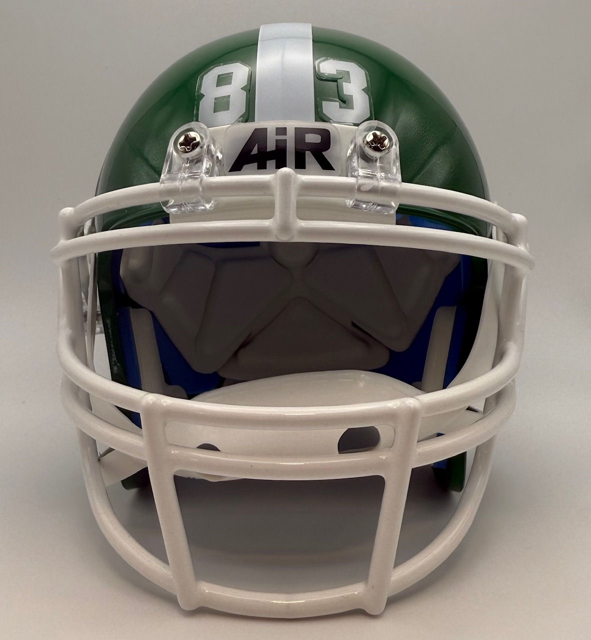 Schutt Air Front Football Helmet Decal with Black Letters