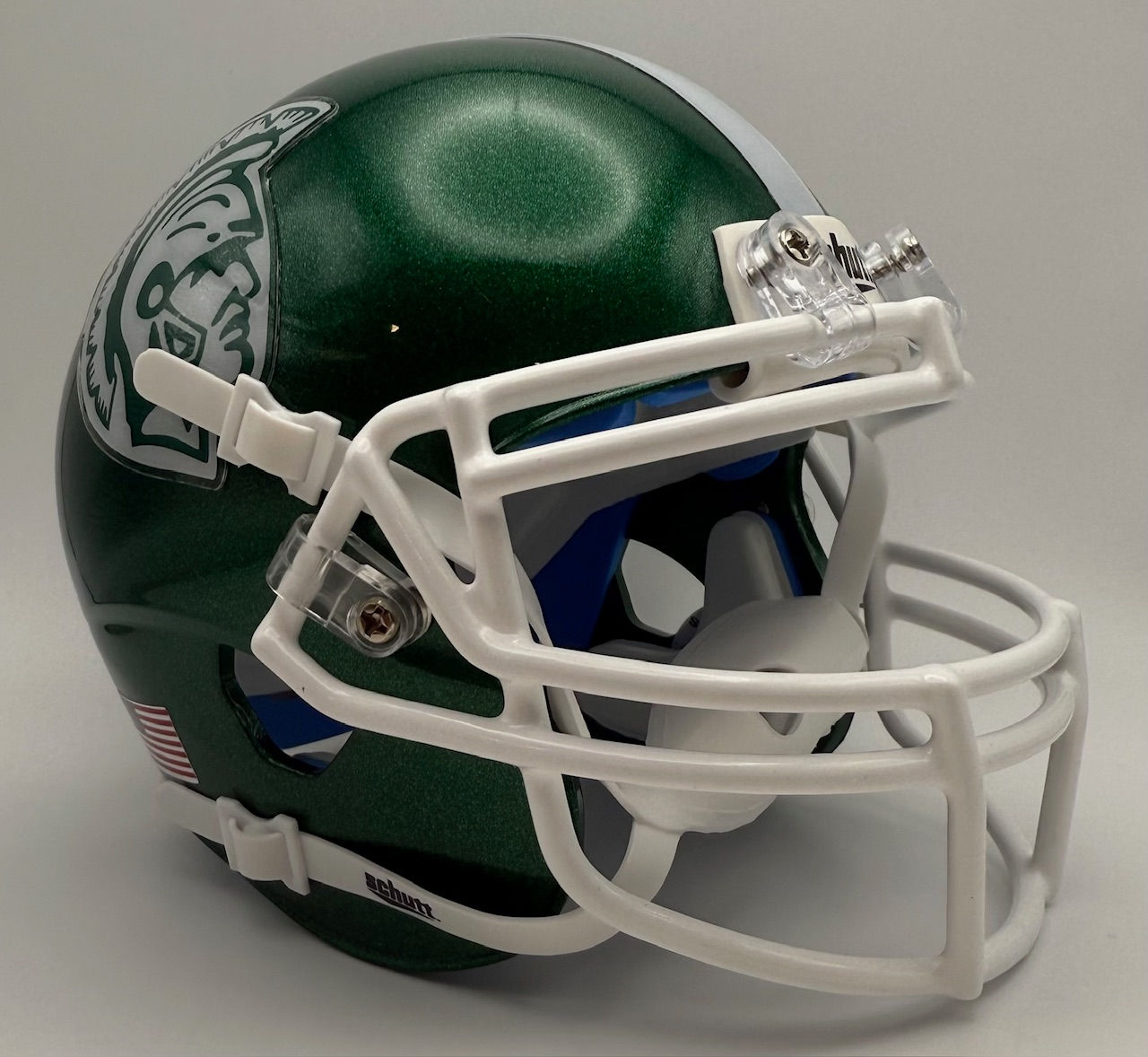 Michigan State Spartans Metallic Green 2006 Schutt XP Mini Helmet