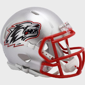 New Mexico Lobos 2020 Mini Speed Football Helmet Silver