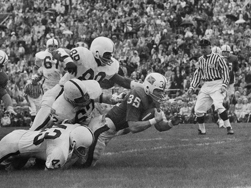 1962 Gator Bowl Authentic Full Size Helmet Gray 2bar UF version