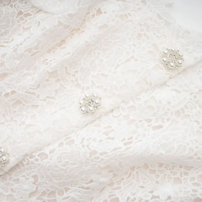 Thumbnail: CYRIELLE CORDED LACE TIERED MINI DRESS