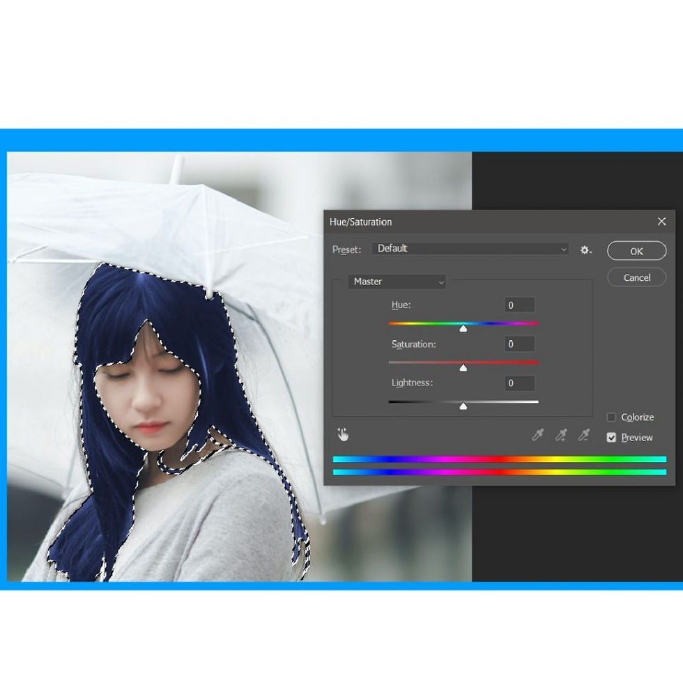 Cara Mengganti Warna Rambut di Photoshop