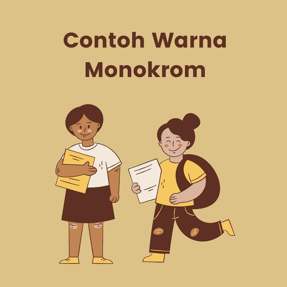 contoh warna monokrom