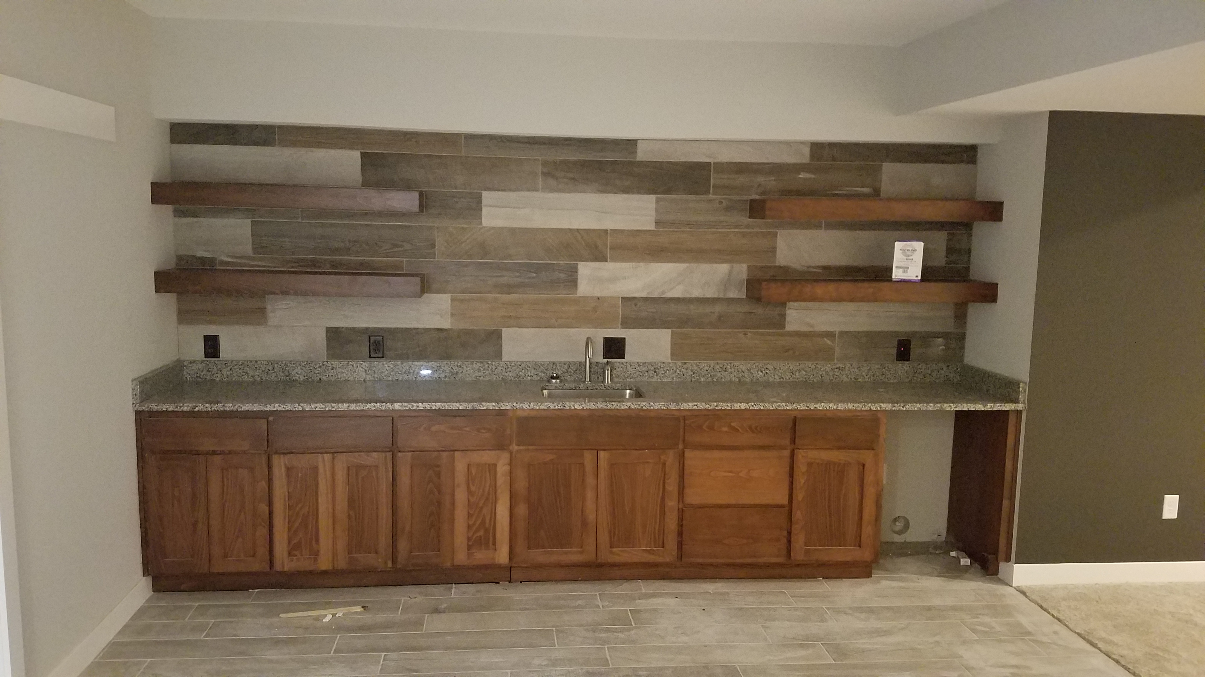 New Construction- basement bar