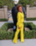 Yellow Silky Wide Leg Chartreuse Pants