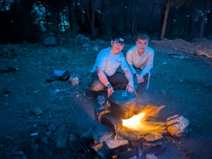 One Match. A Rocket Stove. And a Whistling Kettle That Says It All.