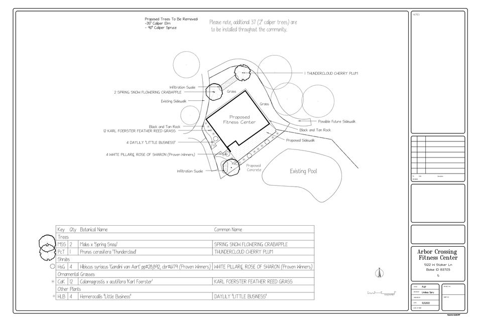 Arbor Crossing-Commercial Landscape CAD Design-
Commercial Landscaping in Boise Idaho, Boise Idaho residential, landscape design,
Landscape architecture in Boise,  Boise Idaho garden design, Outdoor living spaces in Boise,
Front yard landscaping Boise Idaho,  Backyard landscaping Boise Idaho, Boise patio design, Boise deck design, Sustainable landscaping, Boise
Drought-resistant landscaping Boise Idaho,
Boise Xeriscaping,
Native plants landscaping in Boise Idaho, Hardscape design, Boise
Idaho Poolside landscaping,
Boise Idaho garden planning,
Landscaping ideas for Boise Idaho homes, Outdoor lighting design Boise, Water features in Boise landscaping, Boise lawn irrigation systems, Tree and shrub selection, Boise Perennial garden design, Seasonal landscaping in Boise,
Urban landscape design, Suburban landscape design in Boise, Cottage garden design Boise, Contemporary landscape design Boise,
Mediterranean garden design Boise, Japanese garden design Boise
Rock garden design Boise
Edible garden design in Boise
Flower bed design Boise
Vertical gardening Boise
Rooftop garden design Boise, Landscape maintenance tips Boise, 
Landscape lighting ideas Boise, Walkway and pathway design in Boise Idaho, Garden sculpture and art Boise, Landscape design software for Boise Idaho