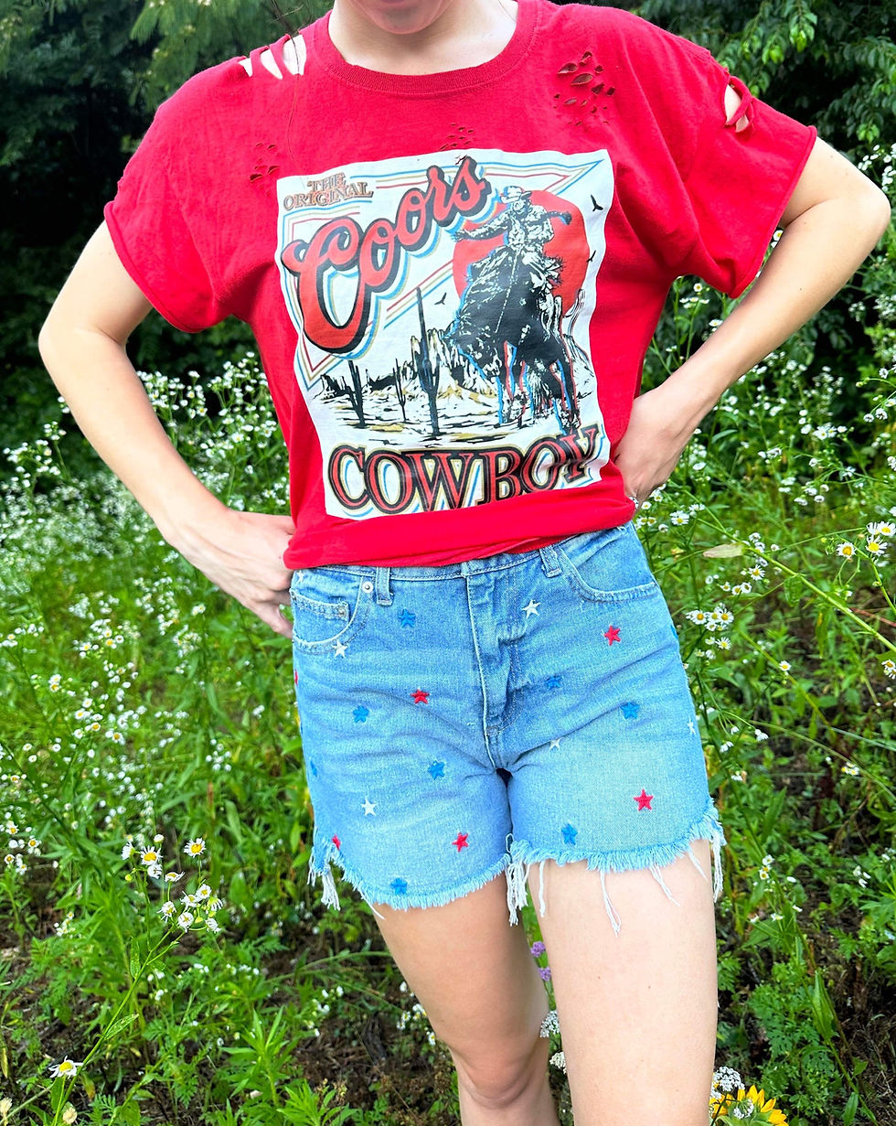 Thumbnail: Front View Denim shorts