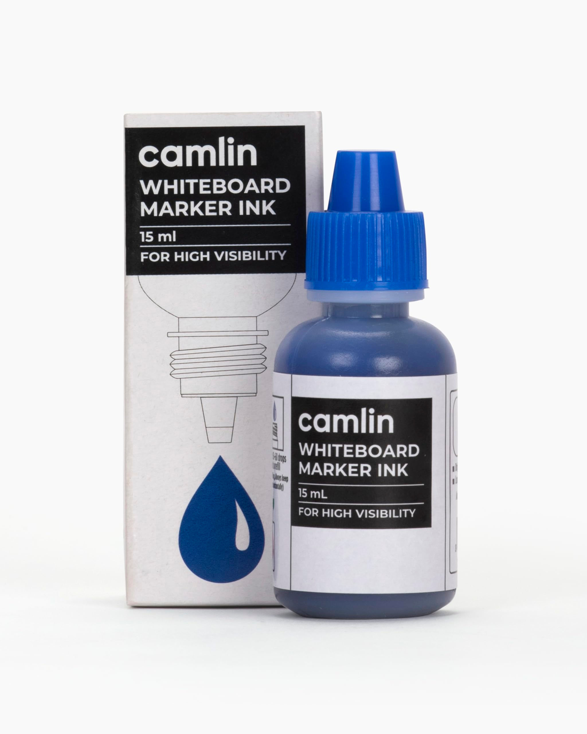 Camlin  White Board Medium Point Marker Ink - 15Ml, Blue