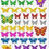 Thumbnail: GLITTER MULTI COLOUR FANCY BUTTERFLY STICKER FOR ART & CRAFT