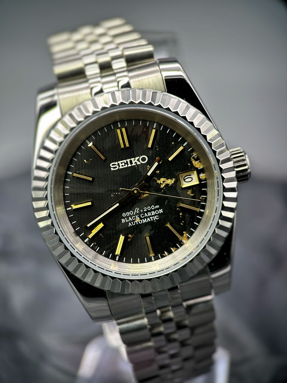 Наручний годинник Seiko Carbon Fiber mod