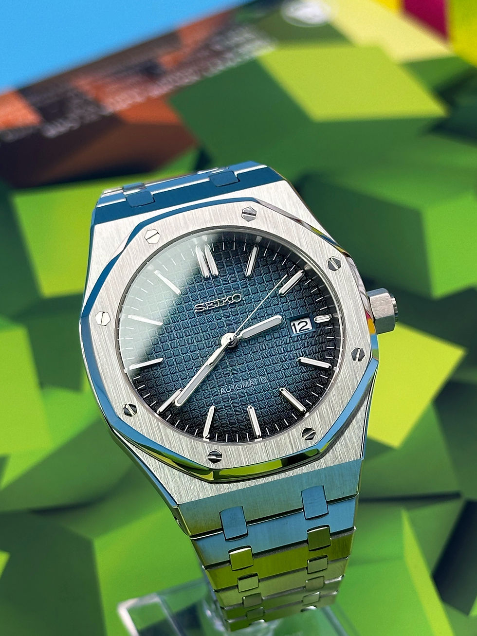 Seiko, Наручний годинник Dark Blue Royal Oak mod