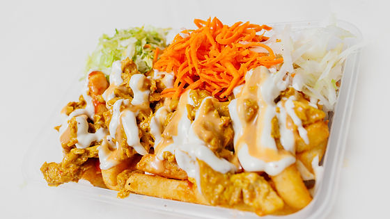 # 3 Chicken satay on chips