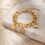 Thumbnail: Golden Charm Link Bracelet(Gold Plated)