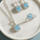 Thumbnail: Celestial Aura – Blue Stone Combo Set (Pendant, Earrings & Ring)