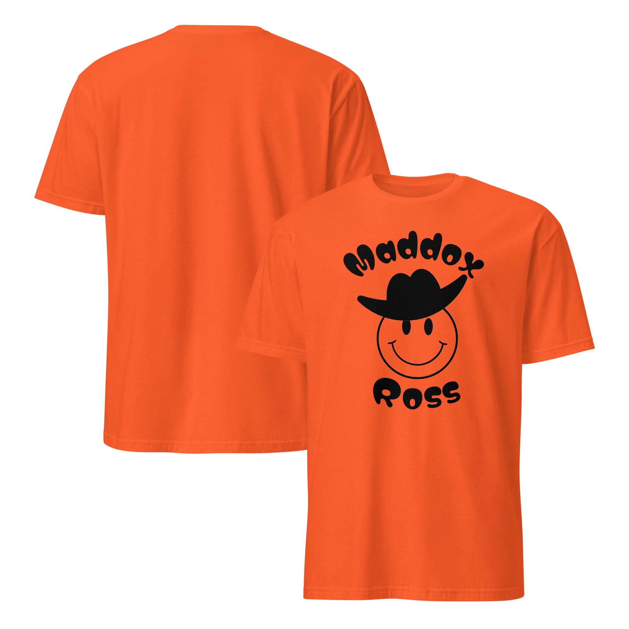 Maddox Ross Orange Cowboy Short-Sleeve Unisex T-Shirt