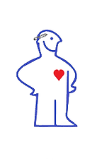 Cartoon Drawing of Happy Flatpack Assembler