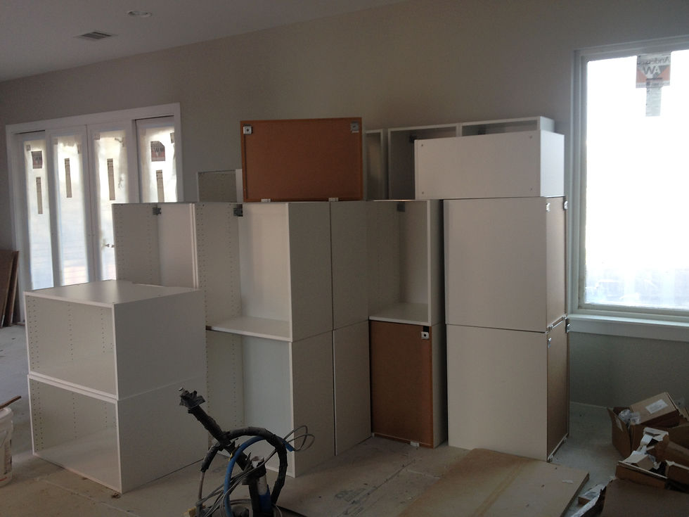Cabinets Assembled