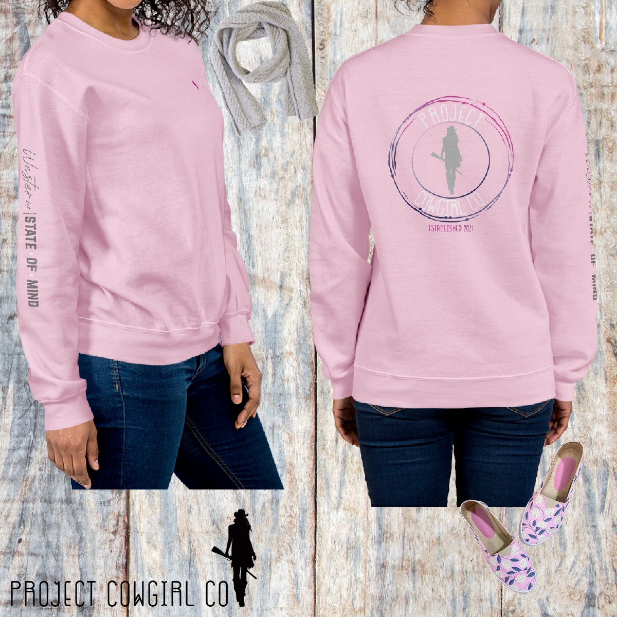 Project Cowgirl Pullover ~ Pink