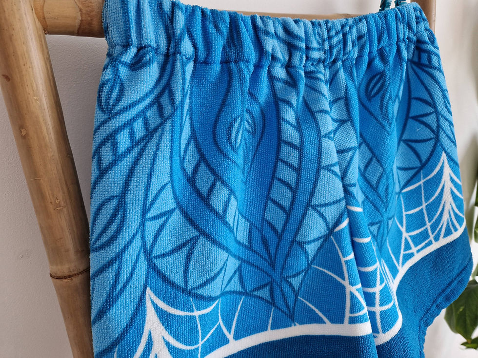 Miniature : Short femme upcyclé - modèle Tahiti