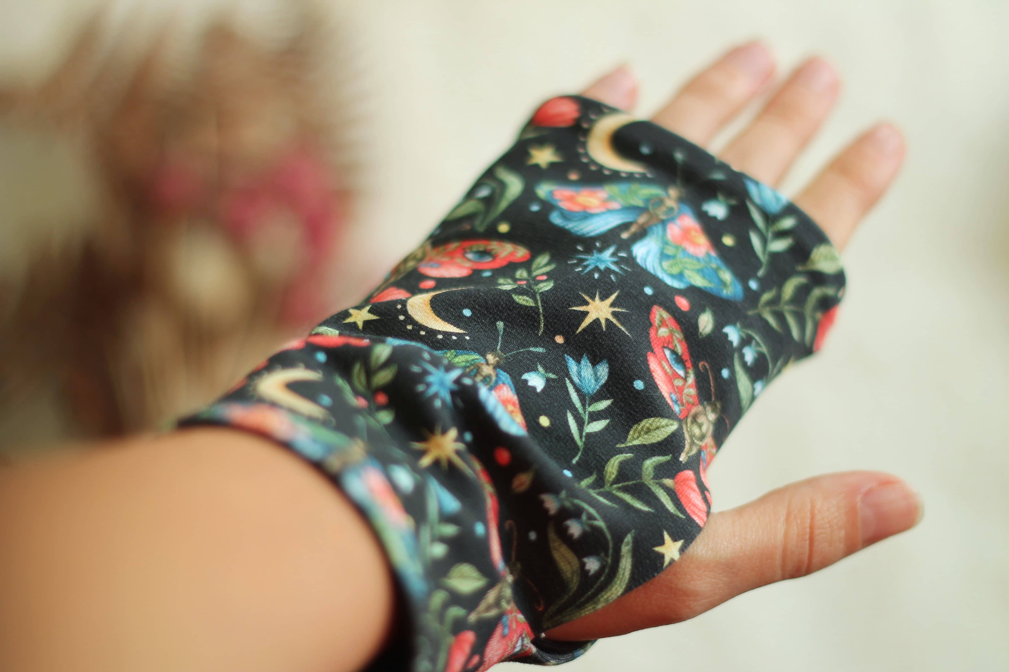 Mitaines pour femme, filles papillons